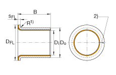 Sleeve  INA / Schaeffler EGF15170-E40-B