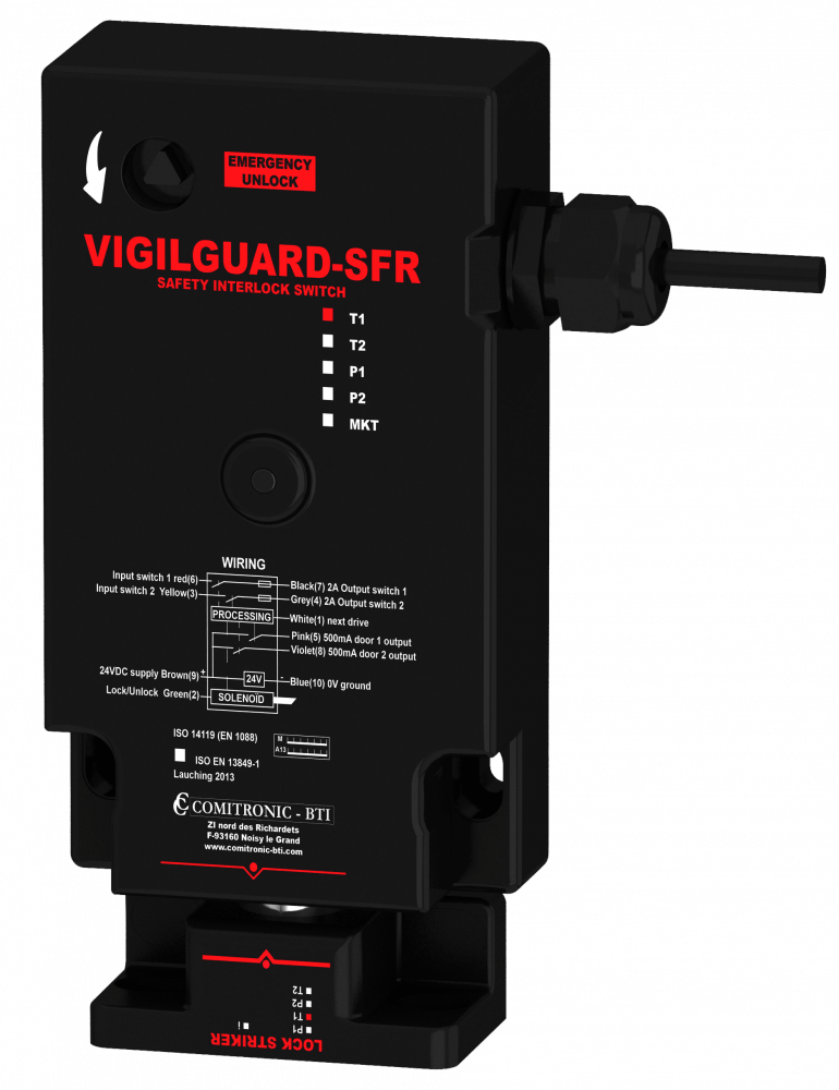 Contactless lock VIGILGUARD SFR P1 MKT/M23 COMITRONIC-BTI 