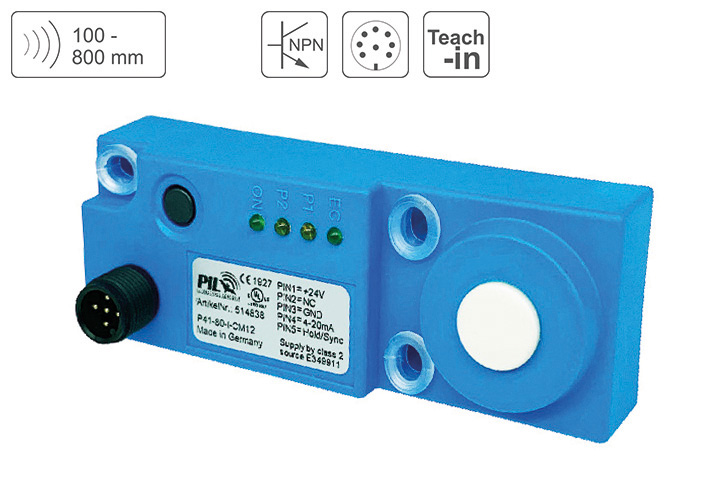 Ultrasonic Distance Sensor  PIL Sensoren P41-80-2N-CM12