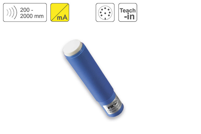 Ultrasonic Distance Sensor  PIL Sensoren P43-200-M18-PBT-I-CM12