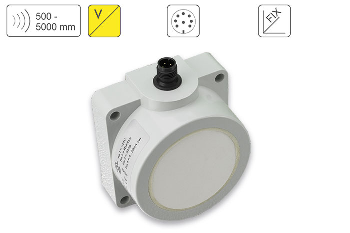 Ultrasonic Distance Sensor  PIL Sensoren P47-500-Q50-U-CM12