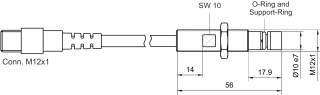 Inductive sensor KJD2-M12EB56-DPS-X0329/500/17,9 Pulsotronic 8310003812