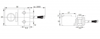 Ultrasonic Sensor KUES300-Q20KB-DNÖ Pulsotronic 8409862300