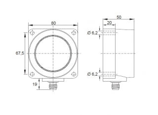 Ultrasonic sensor KURT5000-Q80KB50-ANU-V2 Pulsotronic 8409861290