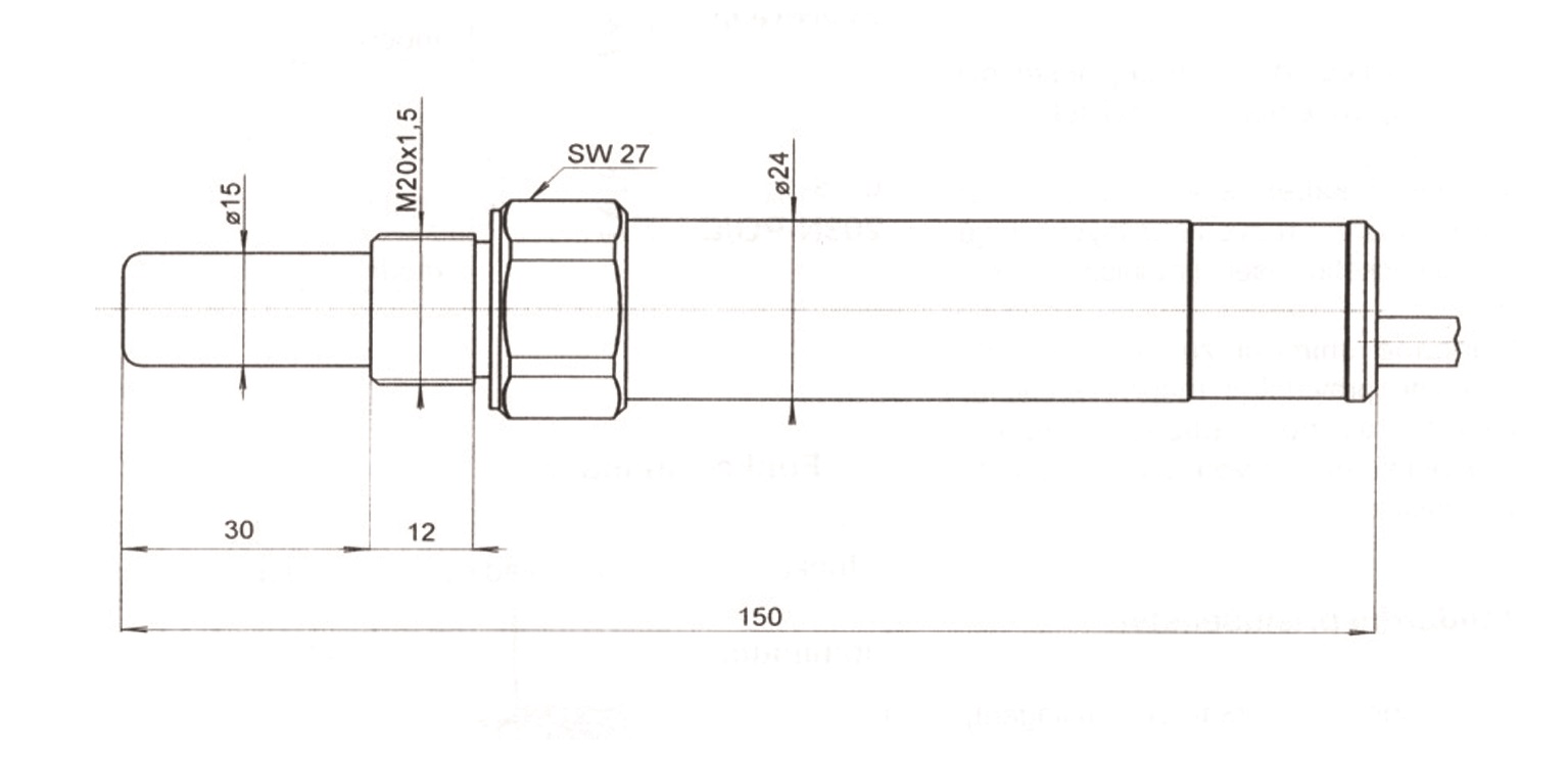 Capacitive level sensor CLS-203-N Dinel 