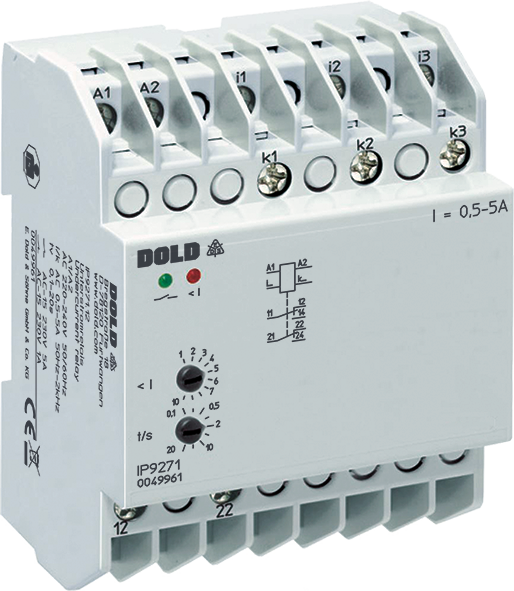 Current relay IP9271.12 AC/DC24V 0,5-5A DOLD 0049960